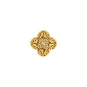 Brinco Trevo Ouro 18mm