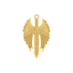 Pingente Espada de São Miguel Ouro 41mm
