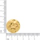 Botão Para Costura com Textura Ouro 25mm