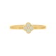 Bracelete Dourado Trevo Off White 68mm