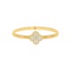Bracelete Dourado Trevo Off White 68mm