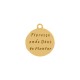 Pingente São Bento Ouro com Off White 27mm