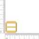 Regulador de Alça Dourado 19mm