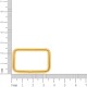 Argola para Bolsa Quadrada Ouro 30mm