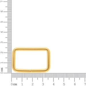 Argola para Bolsa Quadrada Ouro 30mm