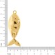 Pingente Peixe Ouro 55mm