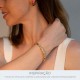 Bracelete Dourado Shine com Strass 68mm