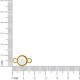 Pingente com Duas Saídas Ouro com Pérola 18mm