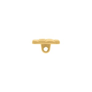 Botão Dourado Tramado Quadrado 18mm