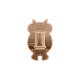 Passador Coruja Rose Gold 33mm