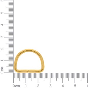 Meia Argola Ouro 20mm