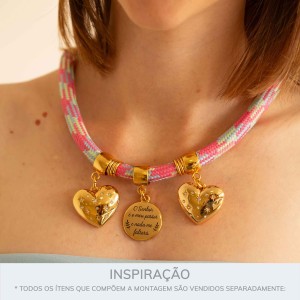 Pingente Meu Pastor Ouro 32mm