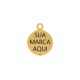 Pingente Ouro Personalizado Escuro 20mm