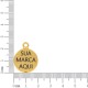 Pingente Ouro Personalizado Escuro 20mm