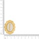 Pingente Búzio Branco com Ouro 40mm