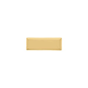 Placa de Metal Ouro com Garra 36,5mm