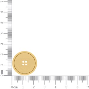 Botão de Metal Dourado 23mm