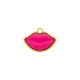 Pingente Boca Ouro com Pink 25mm