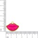Pingente Boca Ouro com Pink 25mm