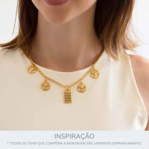 Conjunto Pingentes Princípios Da Vida Ouro