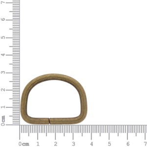 Meia Argola Ouro Velho 29mm
