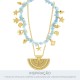 Conjunto Pingentes Fundo Do Mar Ouro
