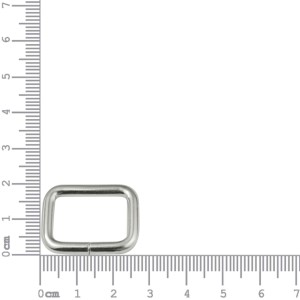 Argola para Bolsa Quadrada Níquel 20mm