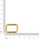 Argola para Bolsa Quadrada Ouro 20mm