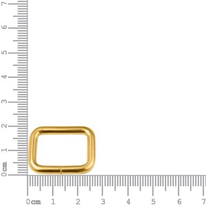 Argola para Bolsa Quadrada Ouro 20mm