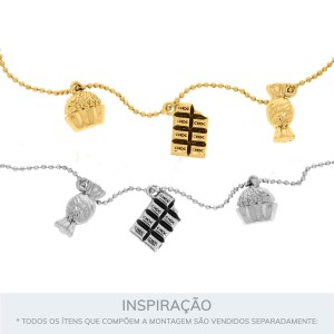 Conjunto Pingentes Docinhos Ouro