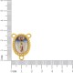 Entremeio Terço Nossa Senhora Medianeira Ouro 26mm
