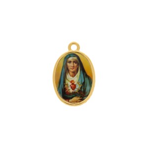 Pingente Nossa Senhora das Dores Ouro 23mm