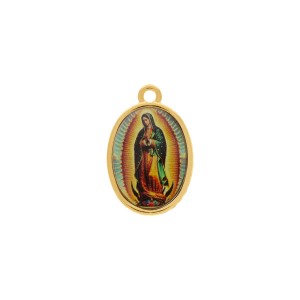 Pingente Nossa Senhora de Guadalupe Ouro 23mm