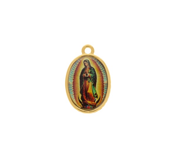 Pingente Nossa Senhora de Guadalupe Ouro 23mm