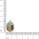 Pingente Nossa Senhora de Caravaggio Ouro 23mm