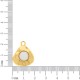 Pingente Orgânico Ouro com Pérola 23mm
