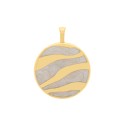 Pingente Fluidez Ouro com Pérola 51mm