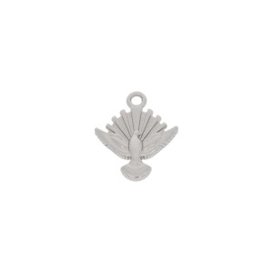 Pingente Pomba Espírito Santo Níquel 22mm