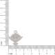 Pingente Pomba Espírito Santo Níquel 22mm