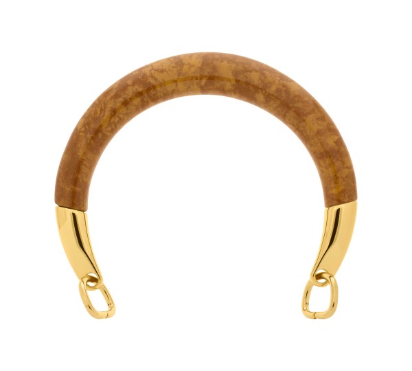 Alça para Bolsa Caramelo com Ponteira Ouro 140mm