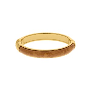 Bracelete Dourado com Caramelo Mesclado 68mm