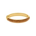Bracelete Dourado com Caramelo Mesclado 68mm