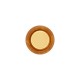 Brinco de Esfera Ouro com Caramelo Mesclado 26mm