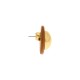 Brinco de Esfera Ouro com Caramelo Mesclado 26mm