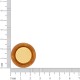 Brinco de Esfera Ouro com Caramelo Mesclado 26mm