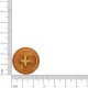 Botão de Costura Ouro com Caramelo Mesclado 26mm