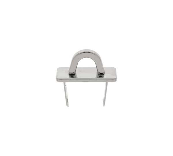 Enfeite para Bolsa Níquel com Garra 27mm