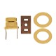 Fecho para bolsa Oval Ouro 26mm