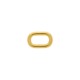 Argola Oval Injetada Ouro 21mm