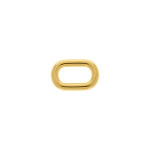 Argola Oval Injetada Ouro 21mm